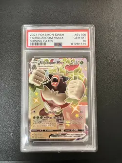 2021 Pokemon Sword And Shield ￼Rillaboom VMAX Shining Fates #SV106 PSA GEM MT - Image 1