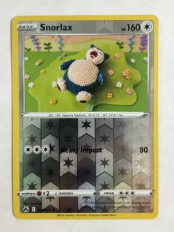 Snorlax 109/159 Rare Crown Zenith Pokemon Reverse Holo Near Mint - Image 1