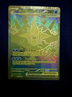 Pokemon TCG Mega Darkrai EX 120/084 280 HP Gold Mega Hyper Rare Pitch Black EN - Image 2