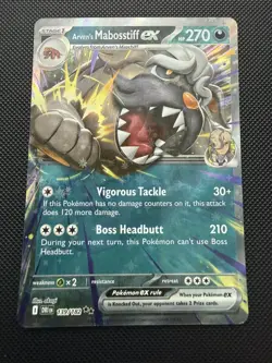 Arven’s Mabosstiff ex 139/182 Double Rare NM Pokemon Card Destined Rivals 2025 - Image 1