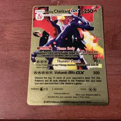 Shining Charizard GX Gold Foil 250 HP English 2019 Pokemon TCG - Image 1