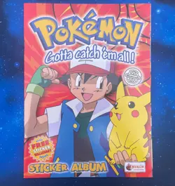 Pokemon Sticker Album Series 1 New + Intact Poster Merlin 1999 - Image 1