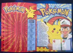 Pokemon Sticker Album Series 1 New + Intact Poster Merlin 1999 - Image 2