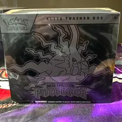 Pokemon Pokemon TCG Elite Trainer Box Mega Evolution Pitch Black English 2024 - Image 1