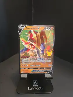 Zamazenta V 018/025 Celebrations Holo Full Art Rare Pokemon Trading Card! TCG - Image 1