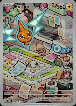 Rotom 197/182 Illustration Rare Destined Rivals Pokemon Holo NM - Image 1