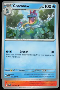 Croconaw 042/217 Uncommon Ascended Heroes Pokemon Near Mint - Image 1