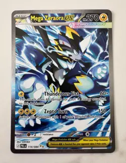 Pokemon Mega Zeraora ex 114/084 SIR Pitch Black Secret Illustration Rare NM/MINT - Image 1