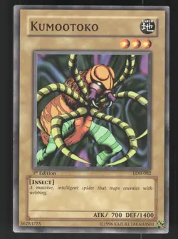 Kumootoko LOB-082 The Legend of Blue Eyes White Dragon Yu-Gi-Oh 1st Edition NM - Image 1