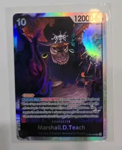 One Piece Card Game Op09-093 Special Rare Marshall D. Teach (Blackbeard Pirates) - Image 1