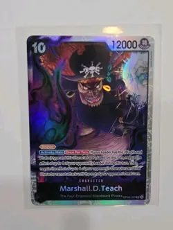 One Piece Card Game Op09-093 Special Rare Marshall D. Teach (Blackbeard Pirates) - Image 2