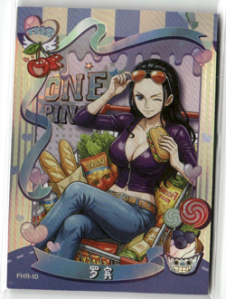 NICO ROBIN FHR FHR-10 SHOPPING CART FUN Thick One Piece Anime Collectible Card - Image 1
