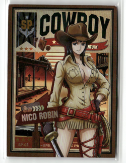 NICO ROBIN COWBOY SP SP-01 Thick One Piece Collectible Anime Card - Image 1