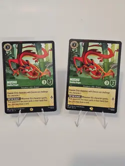 Mushu Stealthy Dragon Legendary Disney Lorcana Attack of the Vine 97/207. X2 - Image 1