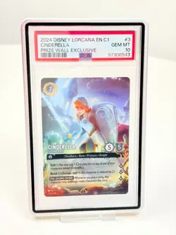 DISNEY LORCANA EN C1-LORCANA CHALLENGE PROMO #3 CINDERELLA STOUTHEARTED PSA 10 - Image 1