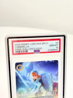 DISNEY LORCANA EN C1-LORCANA CHALLENGE PROMO #3 CINDERELLA STOUTHEARTED PSA 10 - Image 2