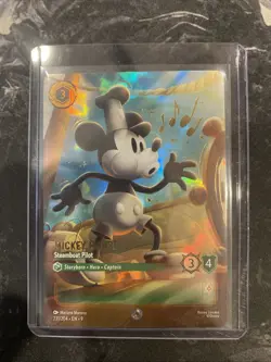 Disney Lorcana TCG Mickey Mouse Steamboat Pilot Enchanted Fabled 231/204 - Image 1