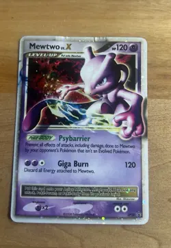 Pokemon Mewtwo LV.X DP28 Black Star Promo Holo 2008 Lp - Image 1
