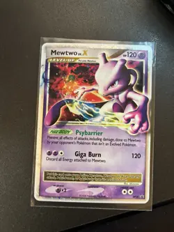 Mewtwo LV.X DP28 - Diamond and Pearl Black Star Promo Holo Pokemon - LP - Image 1
