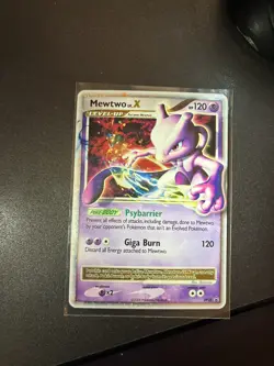 Mewtwo LV.X DP28 - Diamond and Pearl Black Star Promo Holo Pokemon - LP - Image 3