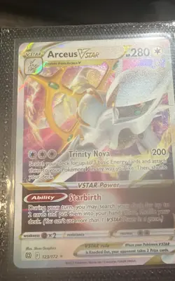 Arceus VSTAR - (Metal Card) 123/172 Miscellaneous Cards & Products Holo - Image 1