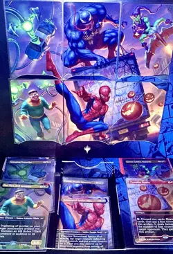 Magic The Gathering Spider-man Scene Box - FULL Card Set (6 Foils + 6 Art Cards) - Image 2