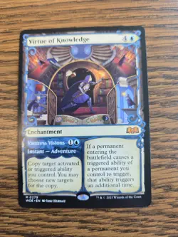 Virtue of Knowledge (Showcase) Wilds of Eldraine Regular - Image 1