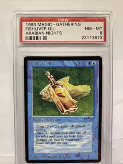 1993 Magic the Gathering MTG Arabian Nights Fishliver Oil NM-MT 8 - Image 1