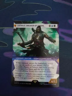 MTG Adewale, Breaker of Chains (Foil Showcase) [Assassin's Creed, Near Mint] - Image 1