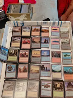 200+ Vintage Magic: The Gathering Lands Lot MTG 1994 to 1998 | Mixed Conditions - Image 2