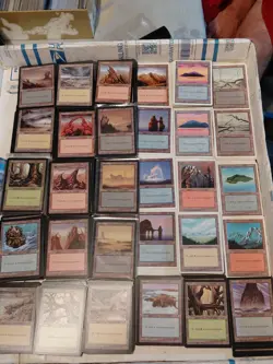 200+ Vintage Magic: The Gathering Lands Lot MTG 1994 to 1998 | Mixed Conditions - Image 3