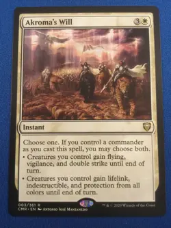 Akroma's Will Commander Legends - NM - Image 1