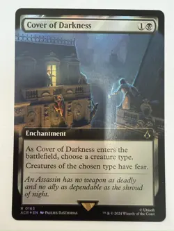MTG Cover of Darkness Borderless Foil Assassin's Creed No. 163 Near Mint - Image 1