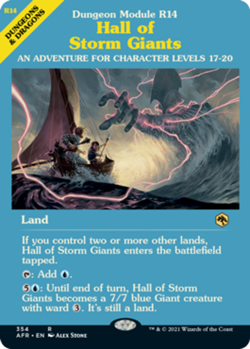 Light Play x 1 Hall of Storm Giants - Foil - Dungeon Module Adventures in the Fo - Image 1