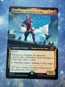 Hawkeye, Avenging Archer (Extended Art) Commander: Marvel Super Heroes 405 NM - Image 1