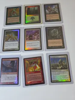 Lot Of 9 Magic The Gathering Cards / All Foils Vintage - Image 1