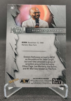 2022 Upper Deck Skybox Metal Universe AEW #78 Stokely Hathaway wrestling card - Image 2