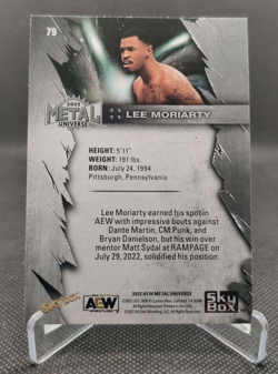 2022 Upper Deck SkyBox Metal Universe AEW #79 Lee Moriarty wrestling card - Image 2
