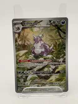 Pokemon Nidoking #174/165 SV: Scarlet & Violet 151 Set Chase Card, Good - Image 1