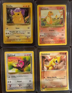 Pokemon Lot 16 Cards (5 Holo) Butterfree Latios Garchomp Pikachu Eevee Vintage - Image 2