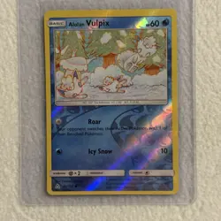 Alolan Vulpix 30/156 Sun & Moon Ultra Prism Reverse Holo - Pokemon - Image 1