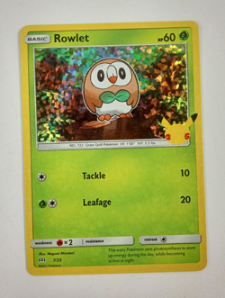 Pokemon Rowlet 7/25 Holo McDonald's 25th NM - Image 1