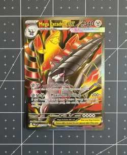 Mega Excadrill ex 103/084 Pokemon Pitch Black Full Art Ultra Rare English NM - Image 1