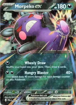Pokemon TCG Morpeko ex #055/084 Holo ME05: Pitch Black NM - Image 1