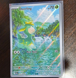 Pokemon TCG Deerling 091/086 SV8 Surging Sparks Reverse Holo English HP 70 - Image 1