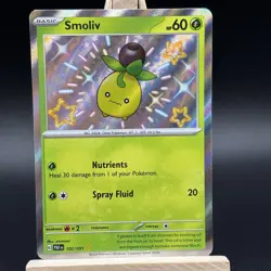 Pokemon TCG Smoliv 102/091 | Paldean Fates | NM | Shiny Rare - Image 2