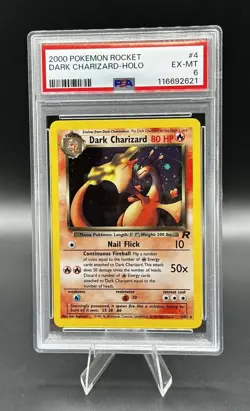 2000 Pokemon Rocket Dark Charizard Holo 4/82 - Image 1