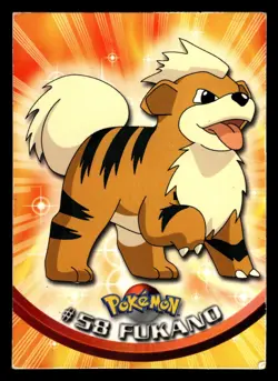 GERMAN Growlithe #58 Topps Trading Cards Series 1 Pokemon - Image 1