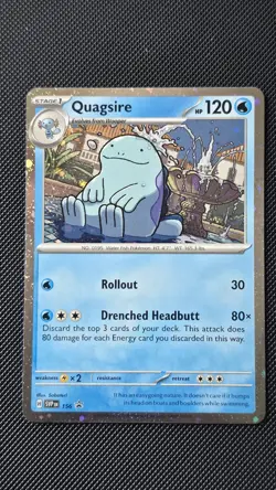 SVP156 Quagsire Cosmos Holo Scarlet & Violet Black Star Promo Pokemon TCG Card - Image 1