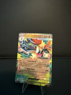 Mega Delphox ex 008/084 Pitch Black Holo Near Mint 5ban Graphics Pokemon TCG - Image 1